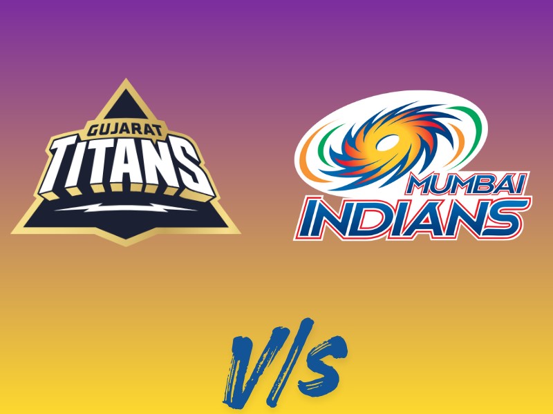 gujarat titans vs mumbai indians timeline