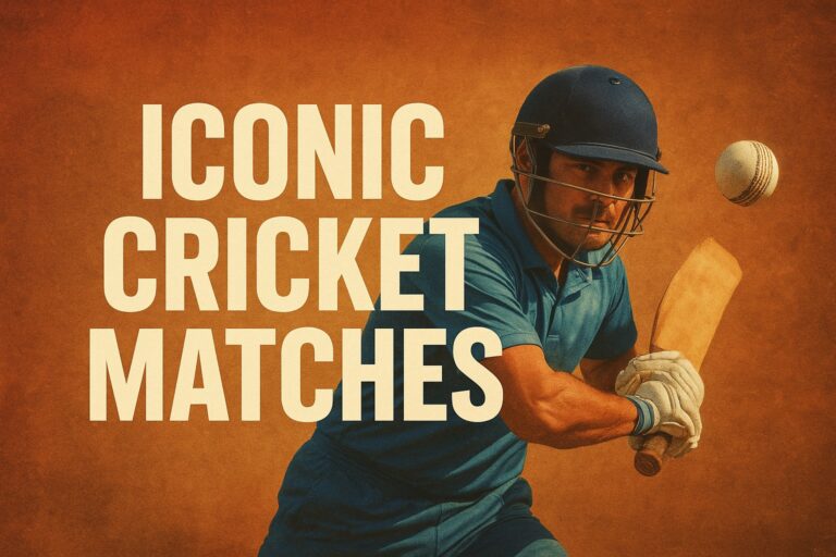 Iconic Cricket Matches