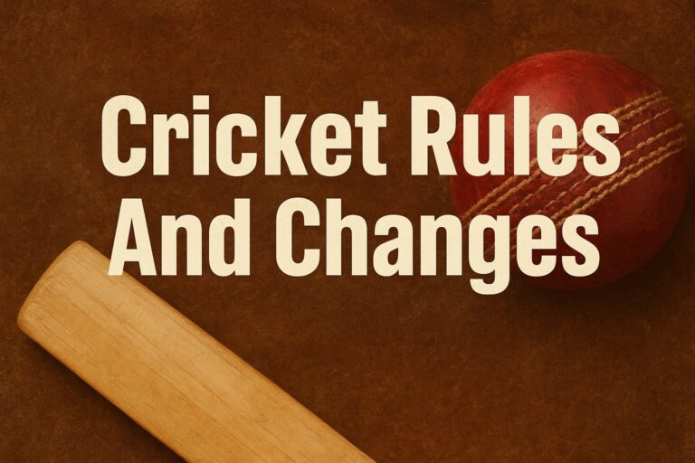 Cricket Rules And Changes