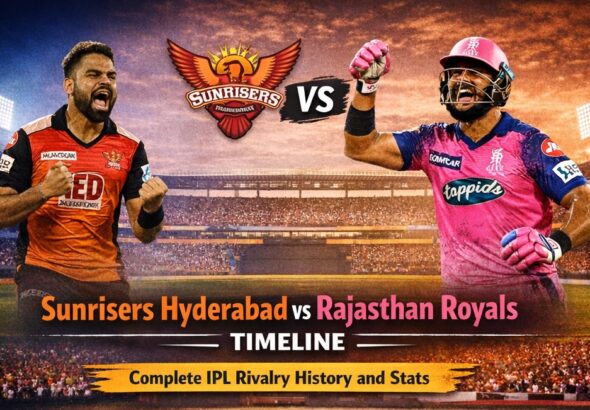 sunrisers hyderabad vs rajasthan royals timeline