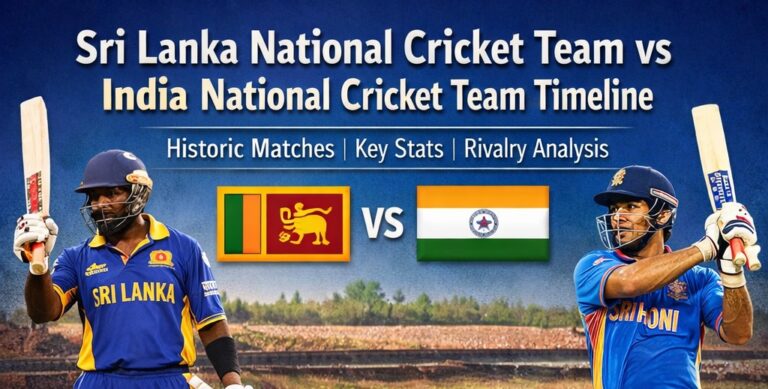 sri lanka national cricket team vs india national cricket team timeline